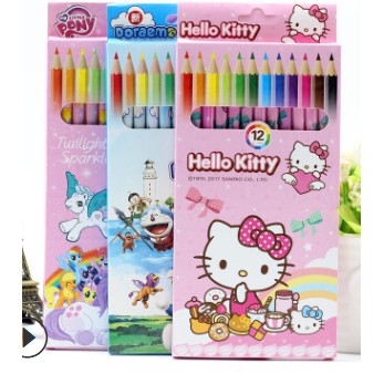 

Pensil warna set isi 12 pcs motif kartun ( crayon model pensil isi 12pcs)