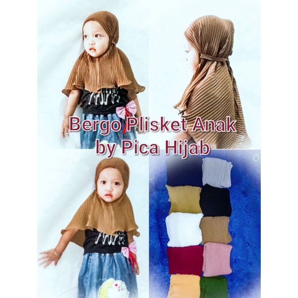 bergo plisket anak bergo plisket anak ceruty babydoll bergo balita