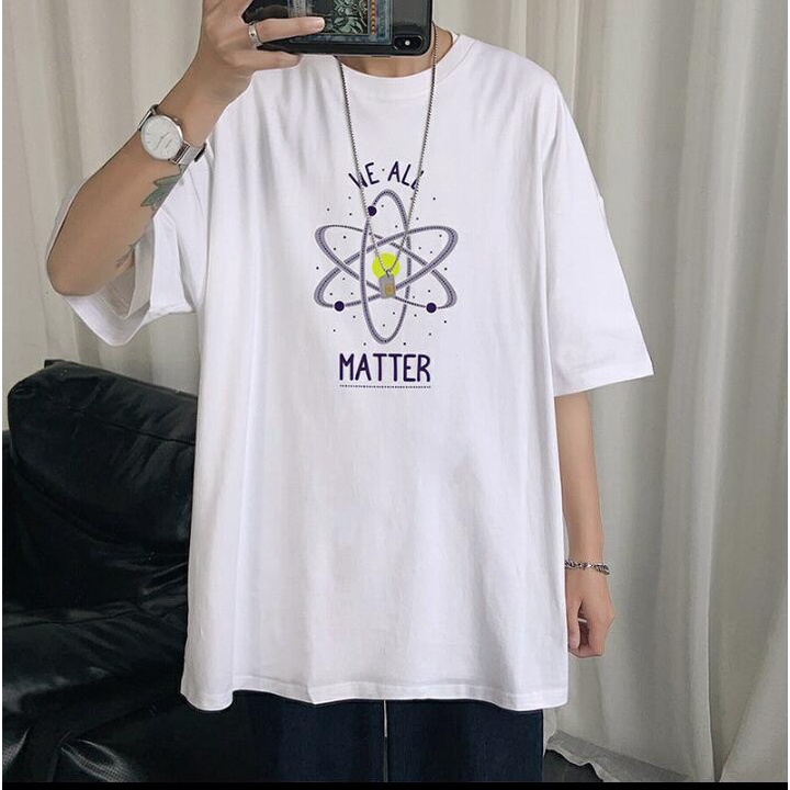 T-Shirt Korean Style Oversize Unisex Import We All Mater Katun Premium (A419-GDT143)