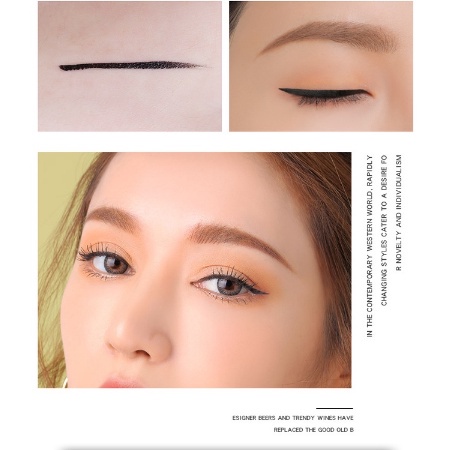 ORIGINAL LAMEILA Eyeliner Waterproof Pen Pencil Hitam Tahan Lama Dan Anti Air