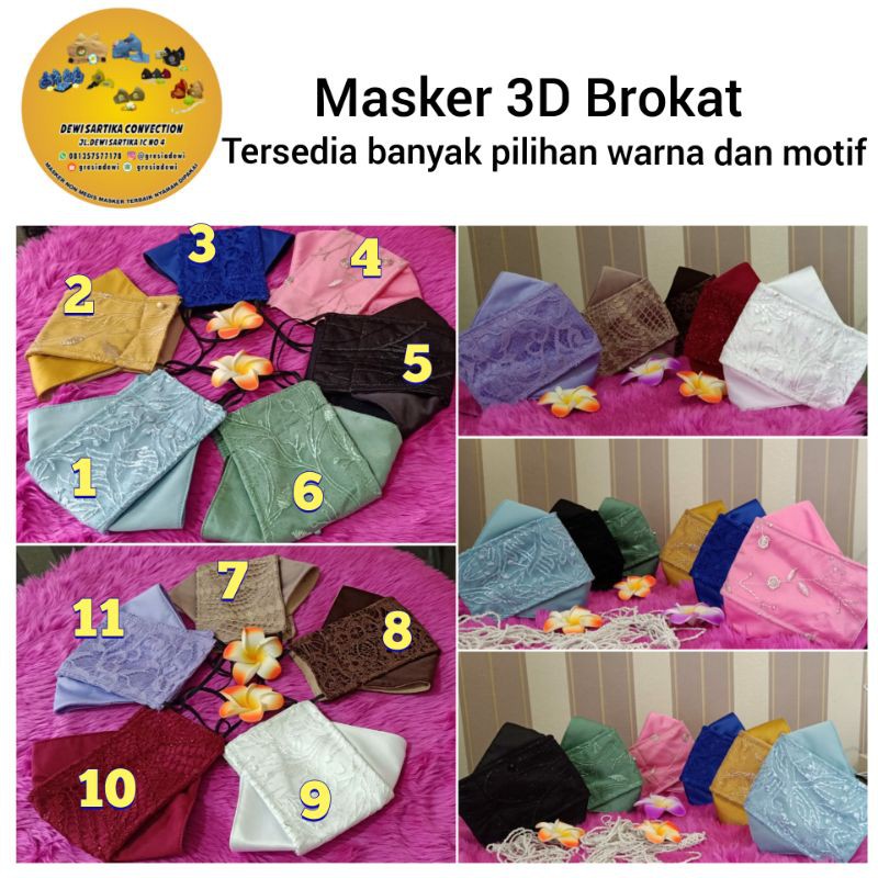 masker 3D Brokat