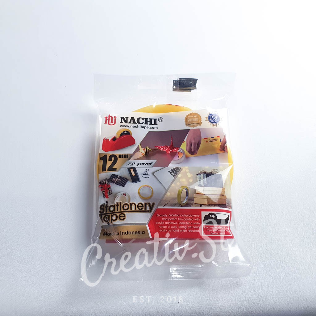 

NACHI Tape Solasi 12 Mm X 72 M Pita Perekat