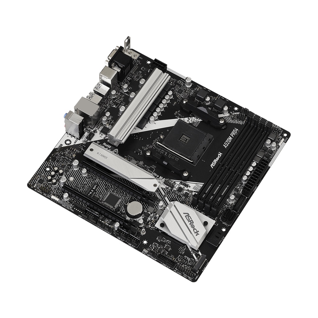 ASROCK A520M PRO4 (AMD AM4, A520, M.2, DDR4, USB 3.2)