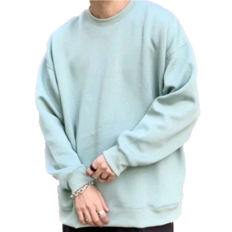 BASIC Sweater Polos Crewneck Oblong Oversize-Unisex Sweater Fashion Terkini Casual Fashion Korean Style