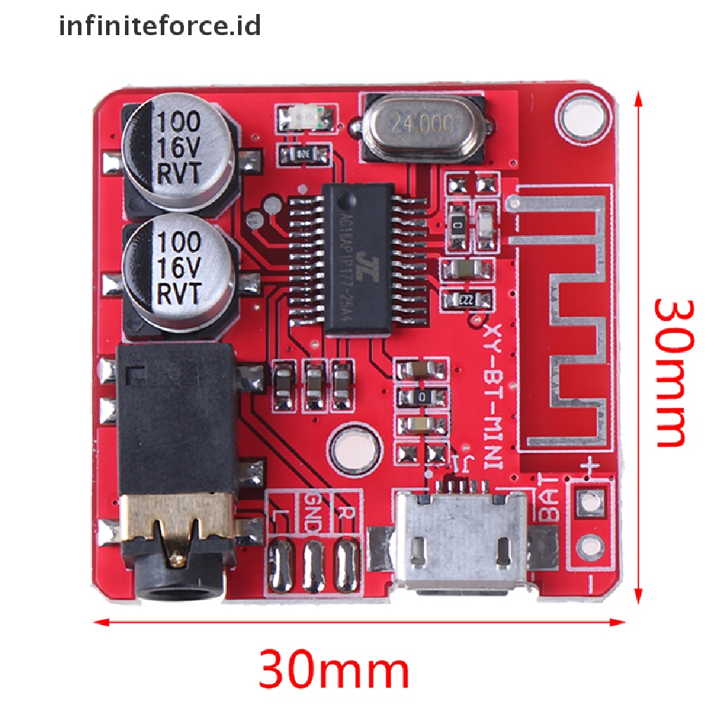 (infiniteforce.id) Modul decoder mp3 Player wireless bluetooth 3.7-5v Support Kartu tf