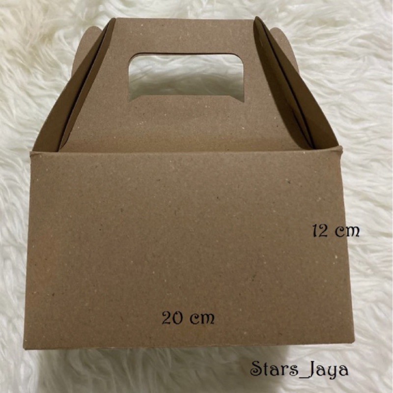 

Gable Box Kraft Tenteng 20x12x12cm