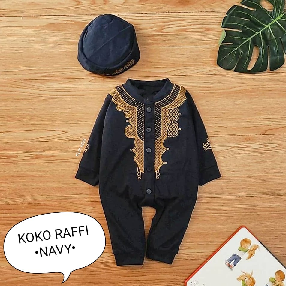 Klik Mds Jumper Koko Anak Bayi Laki-laki Raffi Free Peci