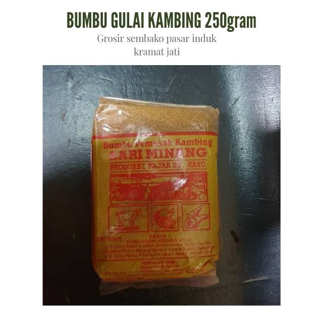 

Bumbu Gulai Kambing Sari Minang 250gram