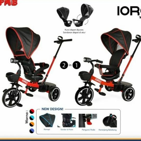 BABY STROLLER TRICYCLE PMB IORA T18 T-18 T 18 DORONGAN ANAK