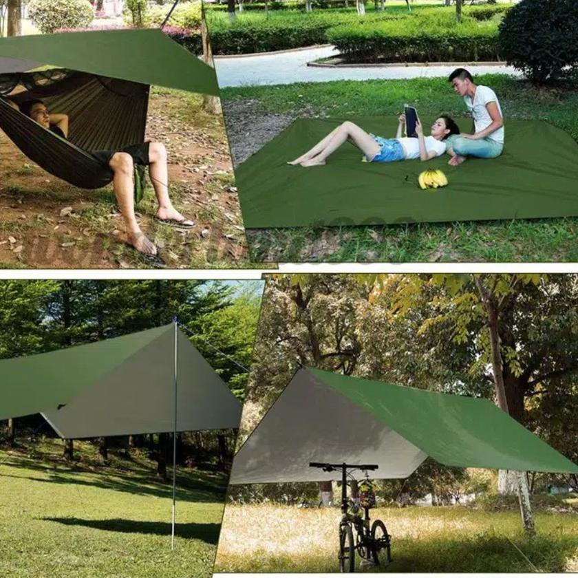 ☚ Flysheet 3x4 DS ADVENTURE buscraft flyshet tarpten layer tenda flyshet 4x3 meter flesit flyseet ♚
