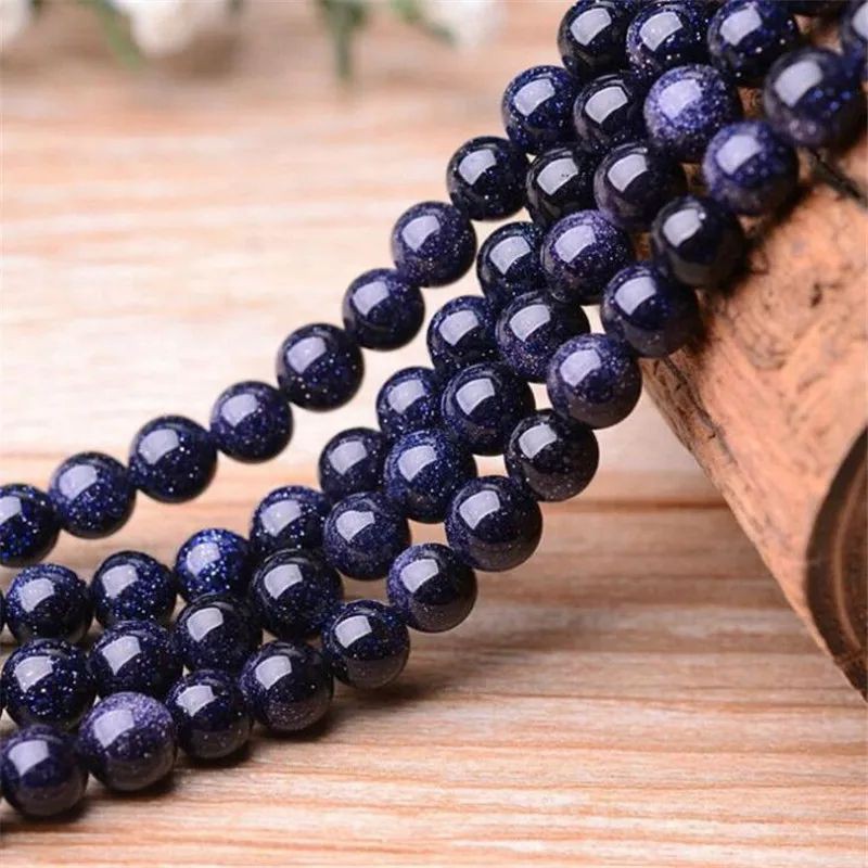 Bahan Gelang Batu Alam Pasir Biru Blue Sandstone