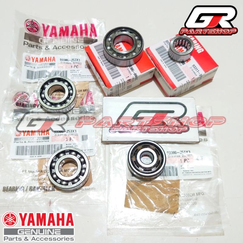 bearing set rasio mio sporty smile soul nouvo z lele fino 115 ori ygp klaher laher lahar bering gear ratio gir