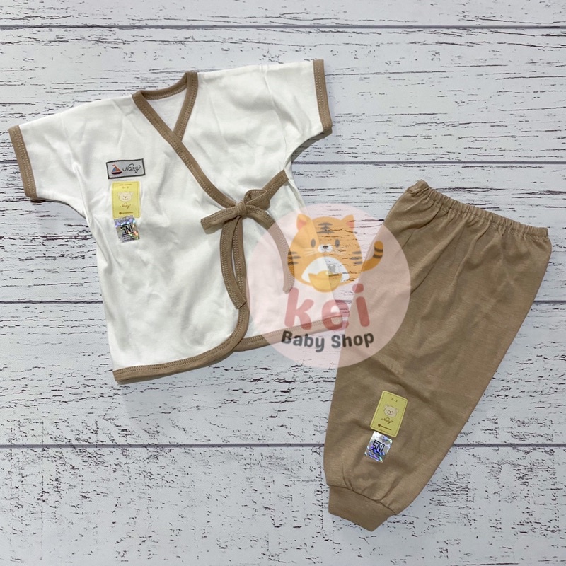 Kimono Bayi Newborn Set Nary 0 6 Bulan - Baju Bayi Newborn SNI