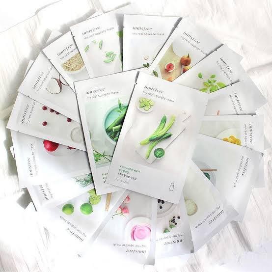 INNISFREE Sheet Mask My Real SqueezeMasker 23ml MASKER INNISFREE ORI - LIME ori