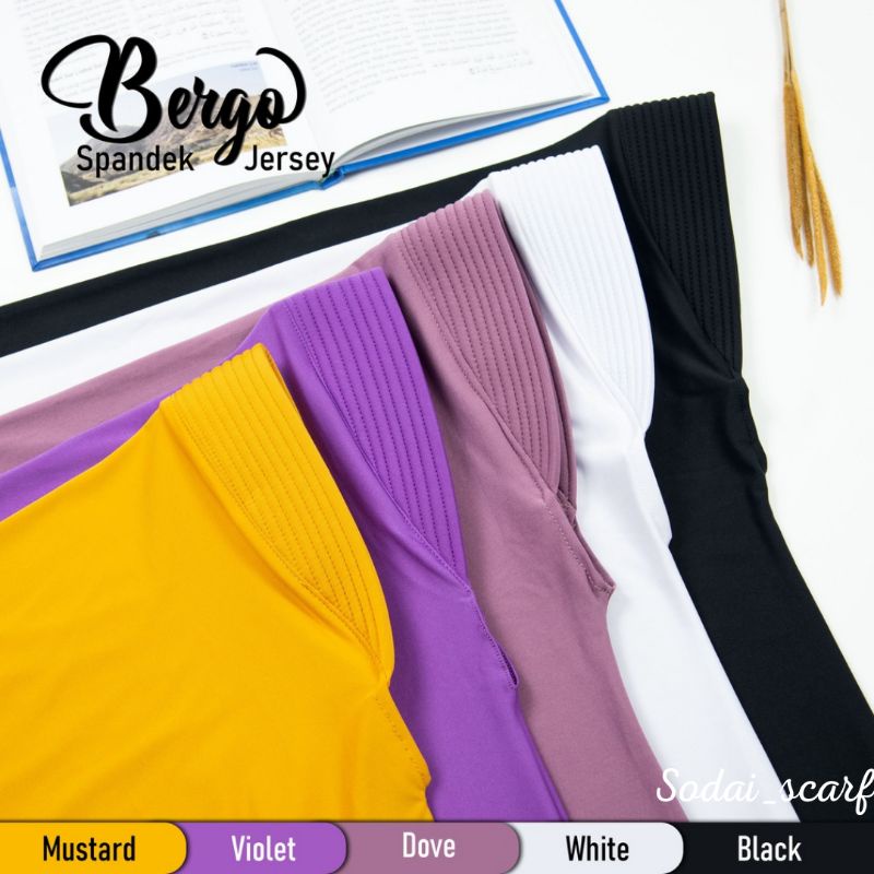 Jilbab Bergo Hamidah Jersey Premium Ukuran L