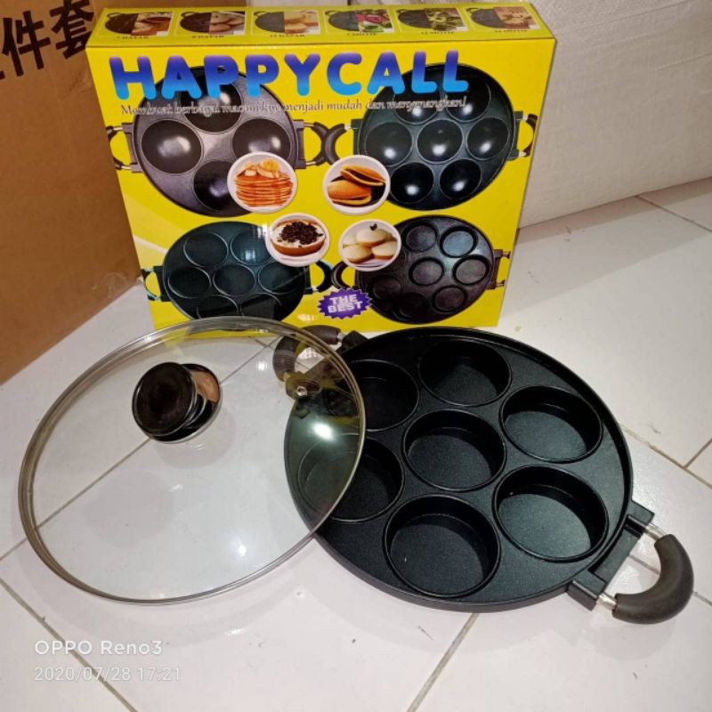 cetakan kue 7 lubang datar hc happy call
