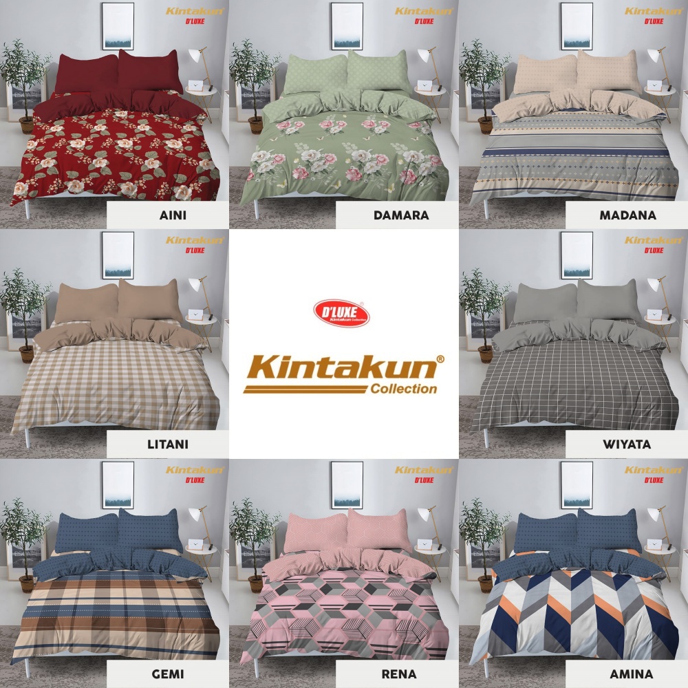 Kintakun Dluxe - Bed Cover SPREI FLAT King (180x200) tinggi 20 Terlaris pilihan