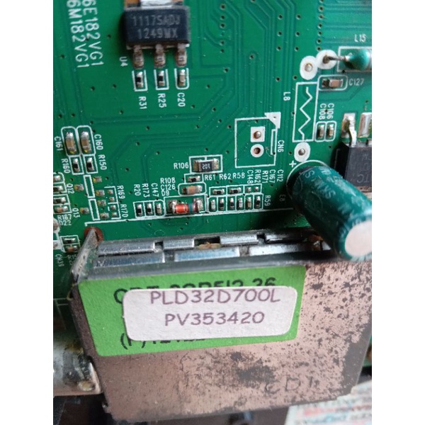 original mb mainboard tv led polytron pld 32d700