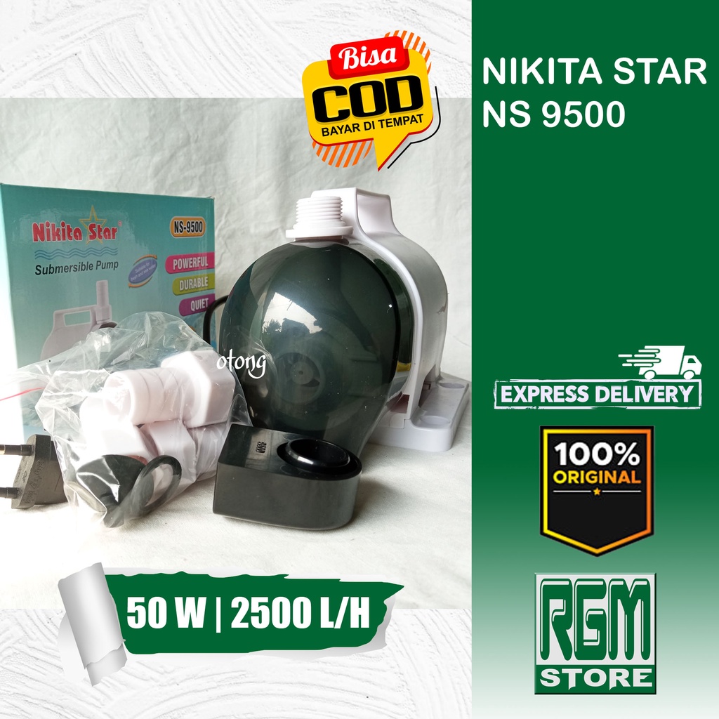 NIKITA STAR NS 9500 NS9500 MESIN POMPA KOLAM AQUARIUM HYDROPONIK