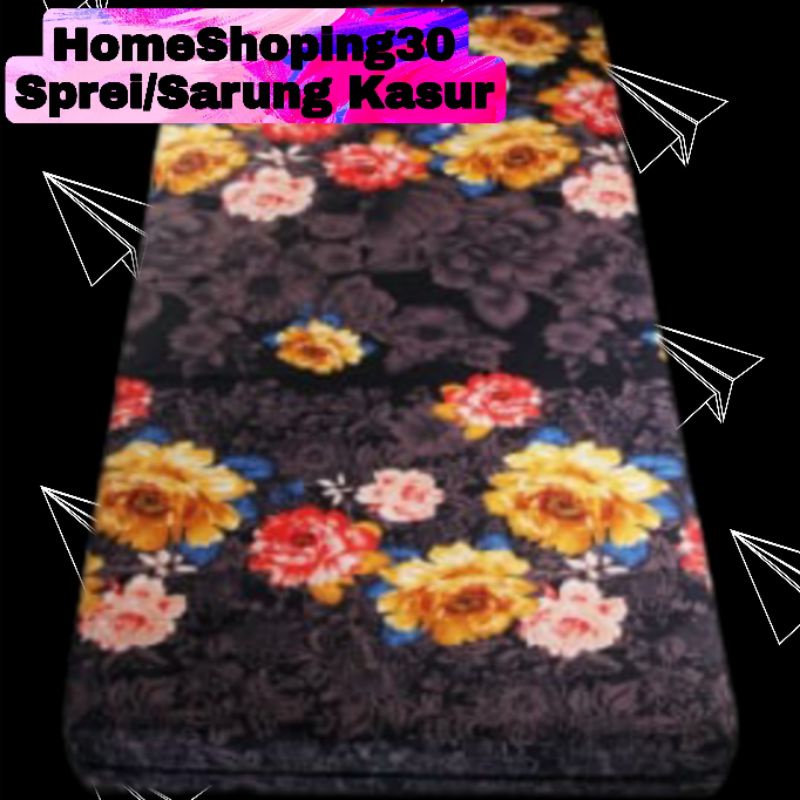 Sprei Sarung Kasur Busa Resleting Ukuran 180 x 200 x 35