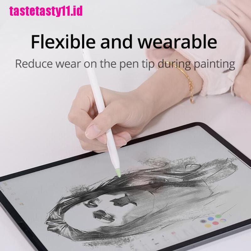 8 Pcs Soft Case Pelindung Bahan Silikon Untuk Apple Pencil Gen 1 Dan 2