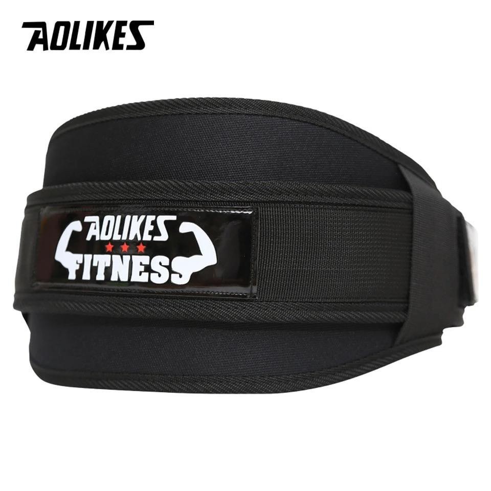 AOLIKES 7983 Velcro Safety Weightlifting Belt - Back Support Belt GYM