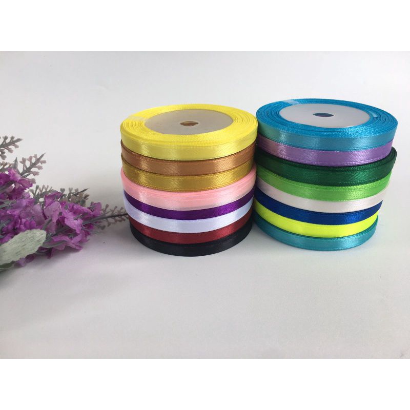 PITA SATIN 1/4 INCH / KAIN PITA SATIN 0.6 CM [ 1 ROLL ]