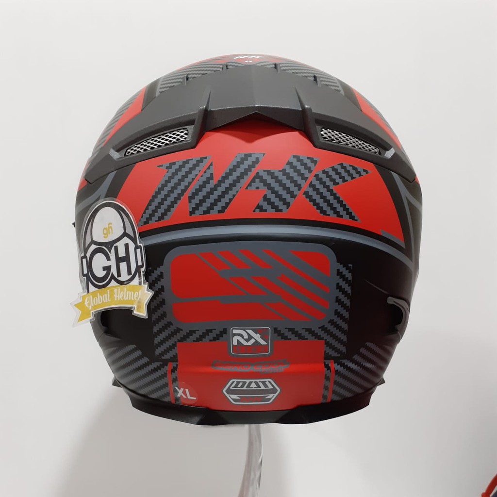 HELM NHK RX9 RACER X NHK RX-9 RACER X NHK RX NINE BLACK DOFF RED