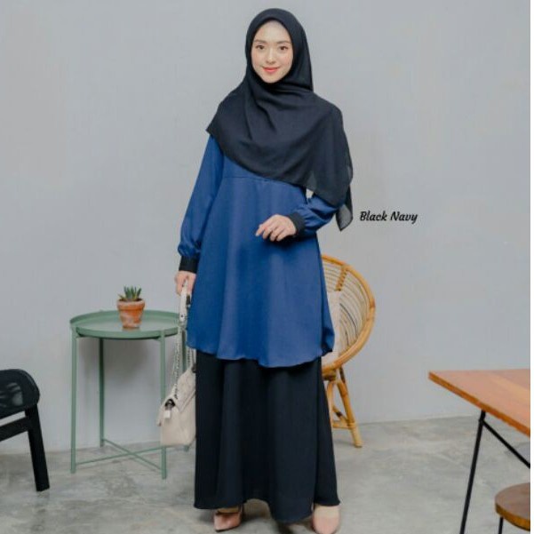 GAMIS BIRU/DINAS/GAMIS PNS HITAM BIRU/GAMIS KERJA/GAMIS KANTOR HITAM BIRU/GAMIS UMBRELLA/ORIGINAL BY
