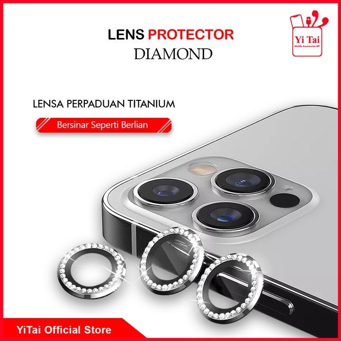 RING LENSA KAMERA DIAMOND YI TAI FOR IPHONE 11 11 PRO IPHONE 11 PRO MAX