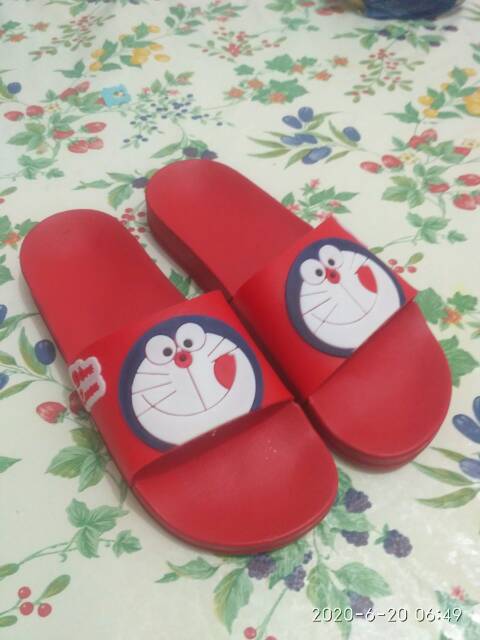 Sendal Doraemon Size 31-40 motif timbul...