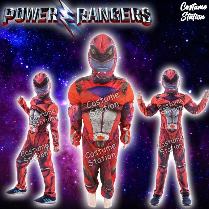 Kostum Superhero Power Rangers / Costume Saban's PowerRanger anak laki Termurah