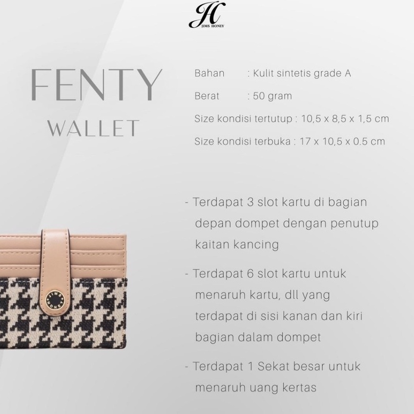 JIMS HONEY DOMPET WANITA FENTY WALLET