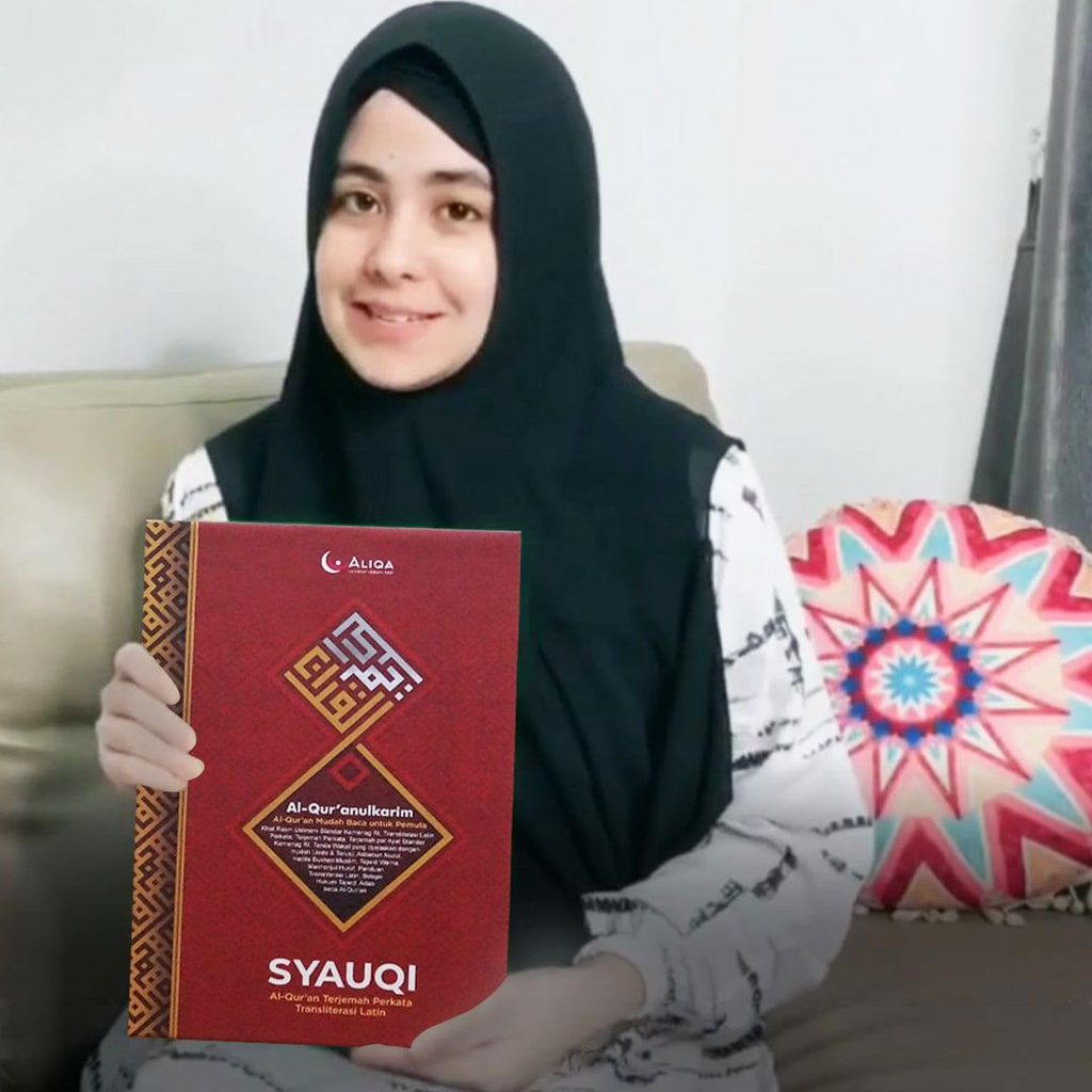 Alquran Syauqi aliqa uk besar a4 / terjemah tajwid perkata per juz /BLOK warna / COD warna merah