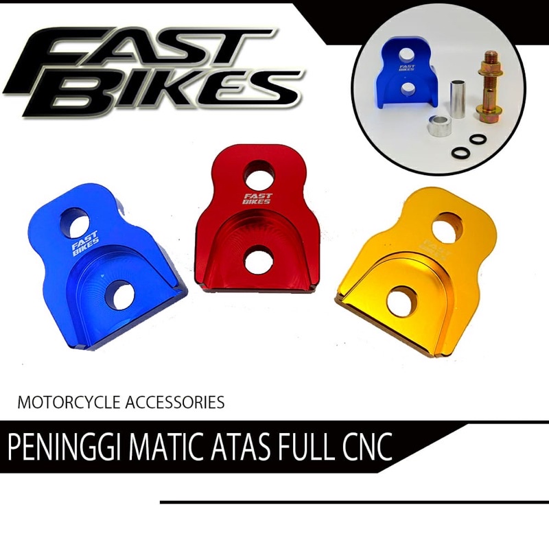 Peninggi Shock Atas Fast Bikes Full Cnc/ Two Tone Kanok Universal