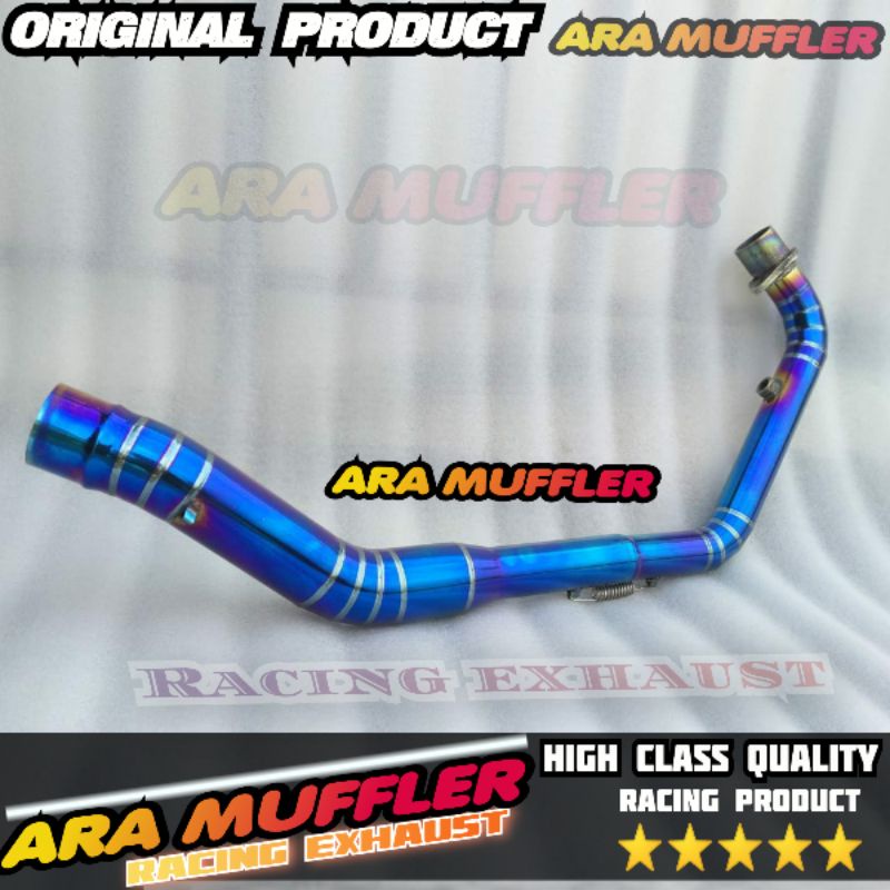 Pipe Neck Muffler Full Blue CB150R EXMOTION - CB150R STREETSTER full cacing stainless