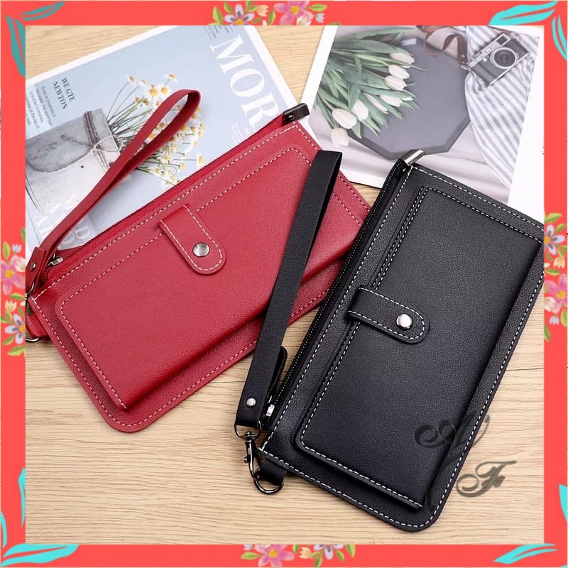 Anita Fashion Id Dompet Panjang Tipis Dompet Wanita Dengan Tali Pendek - 119