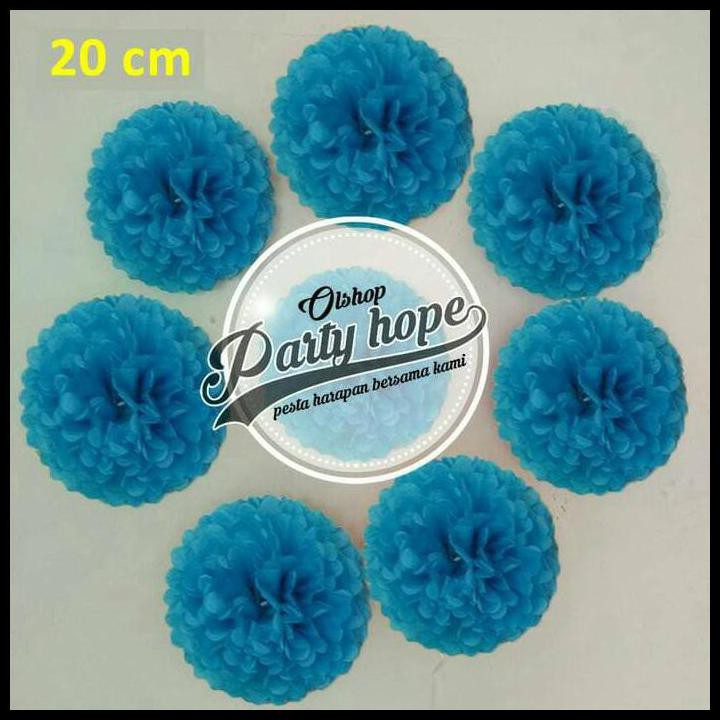 

Pompom Kertas Biru Tua / Pompom Kertas 20 Cm / Tissue Paper / Pompom CUCI GUDANG