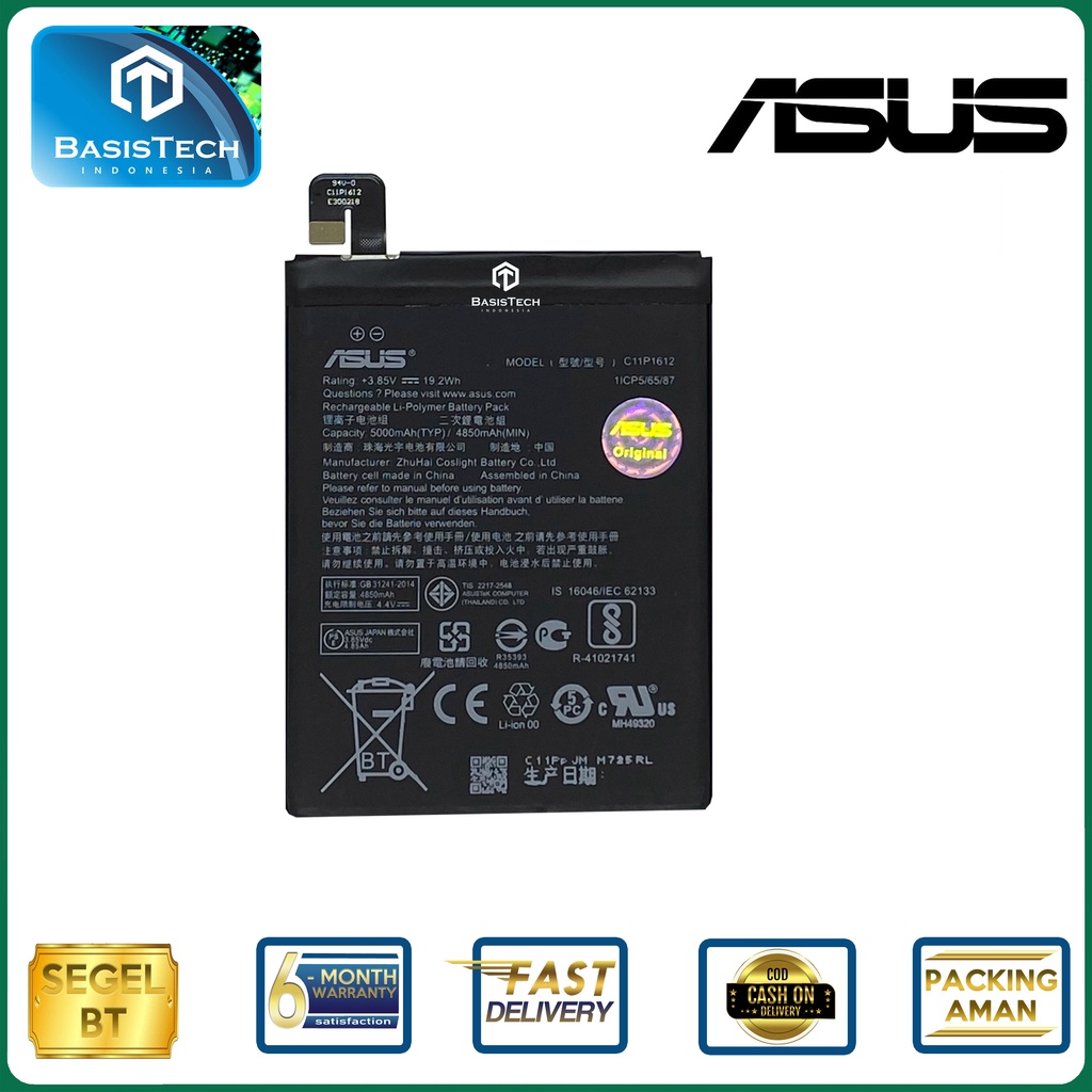 BATERAI ASUS ZENFONE 4 MAX PRO ZC554KL Z01iD - ZENFONE 3 ZOOM S ZE553KL Z01H Z01HDA - C11P1612 - ORI99