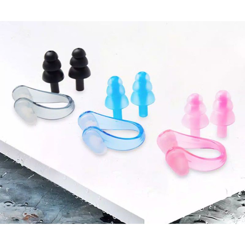 Noise Clip Earplug Penutup Telinga Hidung Dan Meredam Suara Bising