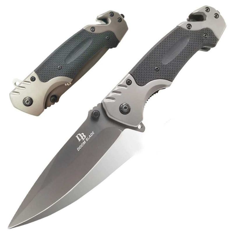 Doom Blade Pisau Lipat outdoor Portable Gray