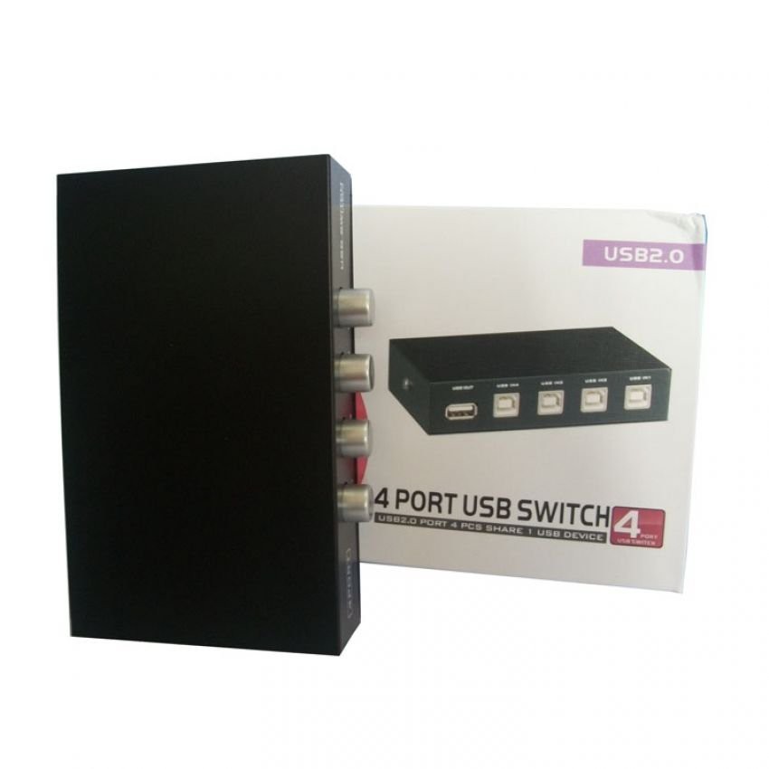 Trend-USB Switch Printer Sharing USB Manual 1-4 - Hitam