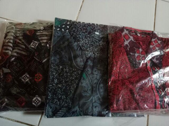 Kemeja Batik Pria Ppbtk09 Modern Lengan Panjang Casual Modis Trendy Masa Kini M L Xl Asli Pekalongan