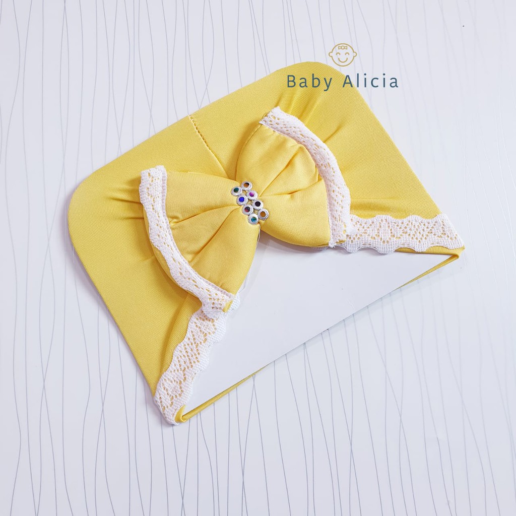 COD Bayar Ditempat Turban Bayi / Ciput Anak Baby Alicia