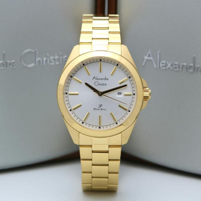 Alexandre Christie AC 1015 Gold Jam Pria Alexandre Christie AC1015 Ori