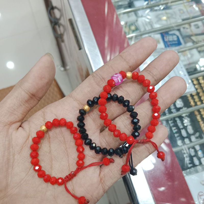 Gelang Kristal 6K ll 100-150 ll Anak-Dewasa ll TULIS UKURAN DINOTE SAAT CHECK OUT