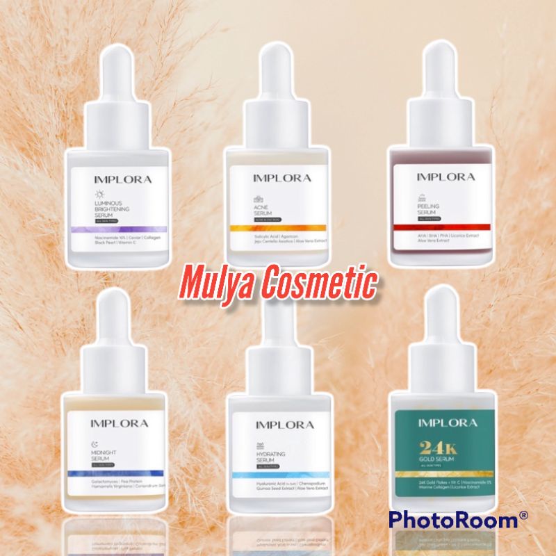 (BPOM) IMPLORA FACE SERUM LUMINOUS BRIGHT SERUM ACNE PEELING MIDNIGHT SERUM WAJAH IMPLORA