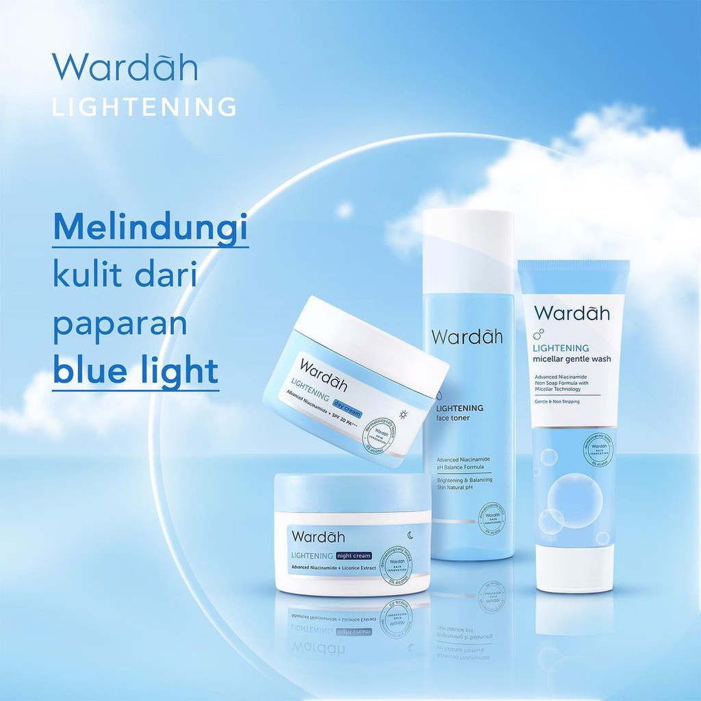 Wardah Lightening Whip Facial Foam - Pembersih Wajah (kulit berminyak)  - BISA COD