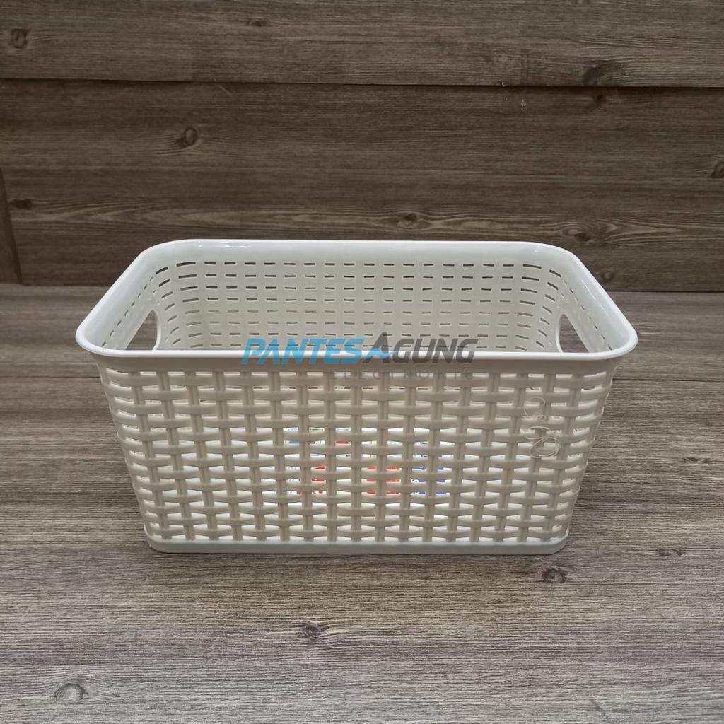 Keranjang / Storage Box Serbaguna Anyam Manhattan - BK282 (24.5CM)