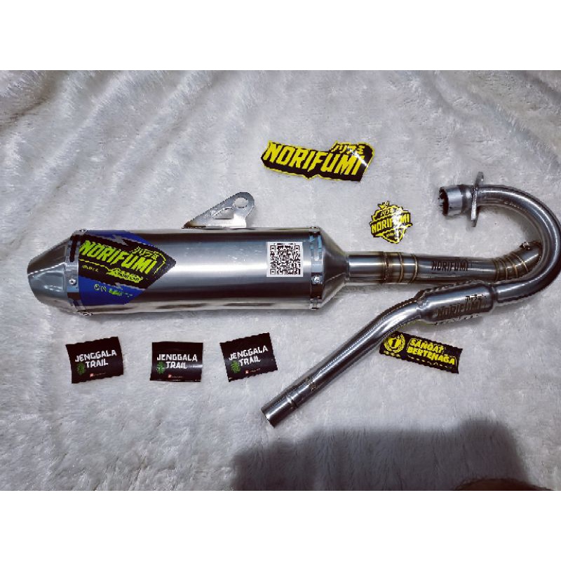 Knalpot Kenalpot Norifumi Rocket Roket 4 Stainless CRF KLX Dtracker WR